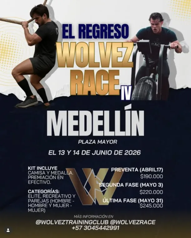 regreso-wolvez-race-medellin