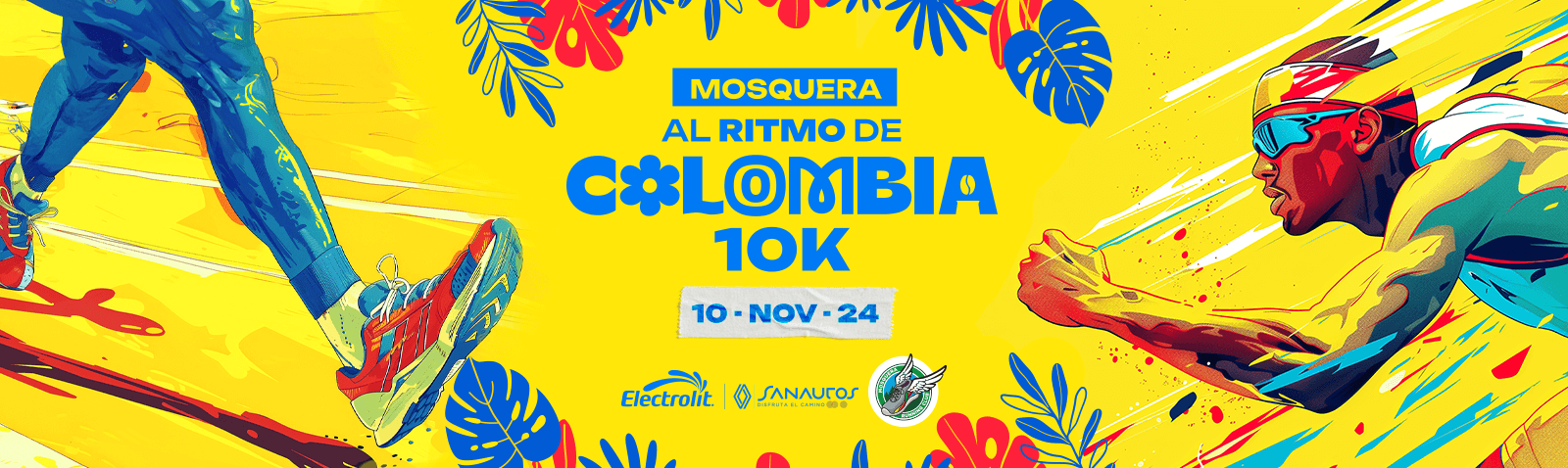 Mosquera al ritmo de Colombia 10k sumando kilómetros de vida