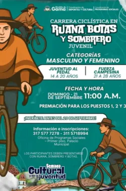 carrera-ciclistica-ruana-botas-sombrero