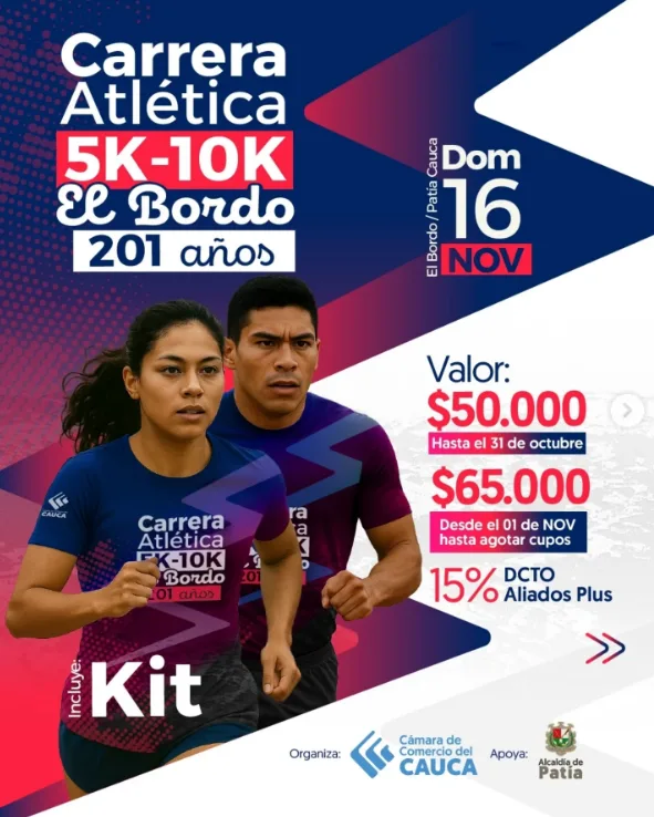 Carrera atlética el bordo