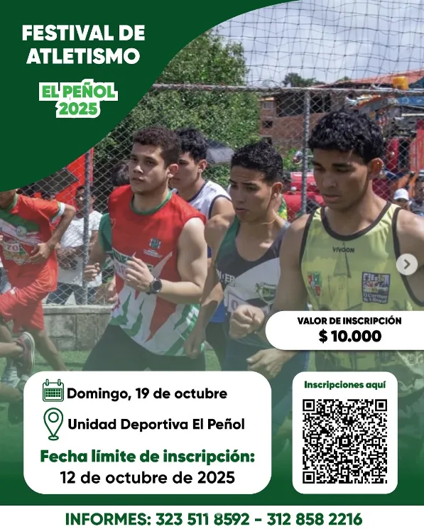 festival de atletismo el peñol 2025