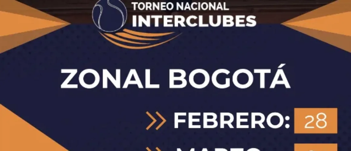 Torneo Nacional Interclubes tenis zona Bogotá