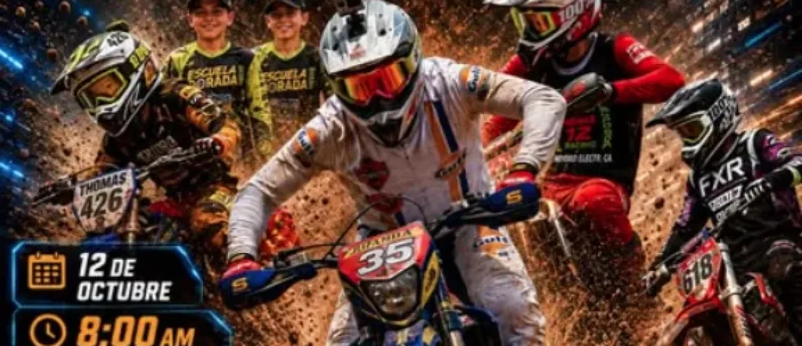 Valida velocidad en arena motociclismo
