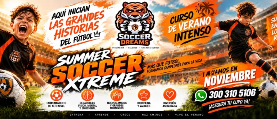 Summer soccer Xtreme Curso de futbol ingfantil de verano